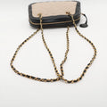 Chanel Matelasse Canvas &amp; Leather Chain Shoulder Bag Black x Beige Gold Metal Fittings 1 Series #2509 by Bolt Boutique