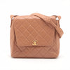 Chanel Matelasse Caramel Quilted Lambskin Turnlock Shoulder bag Brown Gold Metal Fittings 4 Series #2513