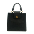 Chanel Matelasse Caviar Skin Turnlock Tote Bag Black 13 Series #2918 by Bolt Boutique