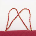 Chanel Matelasse Classic Double Flap 25 Dark Pink Lambskin Gold Metal Fittings 3 Series #2612 by Bolt Boutique