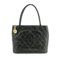 Chanel Matelasse Lambskin Black Medallion Reprint Tote Bag 6 Series #3056 by Bolt Boutique