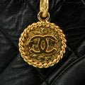 Chanel Matelasse Lambskin Black Medallion Reprint Tote Bag 6 Series #3056 by Bolt Boutique
