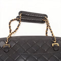Chanel Matelasse Lambskin Chain handbag Black Gold Metal Fittings 3 Series #3756 by Bolt Boutique