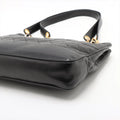 Chanel Matelasse Lambskin Chain Shoulder Bag Black Gold Metal Fittings #2512 by Bolt Boutique