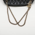 Chanel Matelasse Lambskin Chain Shoulder Bag Black Gold Metal Fittings 14 Series #2608 by Bolt Boutique