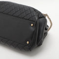 Chanel Matelasse Lambskin Chain Shoulder Bag Black Gold Metal Fittings 14 Series #2608 by Bolt Boutique