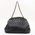Chanel Matelasse Lambskin Chain Shoulder Bag Black Gold Metal Fittings 14 Series #2608 by Bolt Boutique