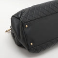 Chanel Matelasse Lambskin Chain Shoulder Bag Black Gold Metal Fittings 14 Series #2608 by Bolt Boutique