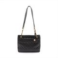 Chanel Matelasse Lambskin Chain Shoulder Bag Black Gold Metal Fittings #2512 by Bolt Boutique