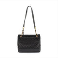 Chanel Matelasse Lambskin Chain Shoulder Bag Black Gold Metal Fittings #2512 by Bolt Boutique