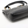 Chanel Matelasse Lambskin Chain Shoulder Bag Black Gold Metal Fittings #2512 by Bolt Boutique