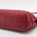 Chanel Matelasse Lambskin Chain Shoulder Bag Red Gold Metal Fittings 1328599 #1737 by Bolt Boutique
