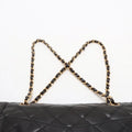 Chanel Matelasse Lambskin Double Flap Double Chain Black Shoulder Bag 3 Series #3747 by Bolt Boutique
