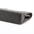 Chanel Matelasse Lambskin Double Flap Double Chain Black Shoulder Bag 3 Series #3747 by Bolt Boutique