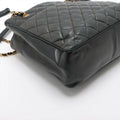 Chanel Matelasse Lambskin Shopping Tote Shoulder Bag Black Gold Metal Fittings 1 Series #2525 by Bolt Boutique