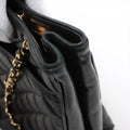 Chanel Matelasse Lambskin Shopping Tote Shoulder Bag Black Gold Metal Fittings 1 Series #2525 by Bolt Boutique