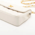Chanel Matelasse Lambskin Single Flap Single Chain Bag White Gold Metal Fittings SKU-#3751 by Bolt Boutique