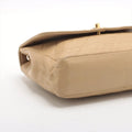 Chanel Matelasse Lambskin Single Flap Double Chain Bag Beige Gold Hardware 2 Series-#2892 by Bolt Boutique