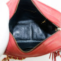 Chanel Matelasse Lambskin Tassel Camera Shoulder Bag Red #3637 by Bolt Boutique