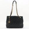 Chanel Matelasse Lambskin Timeless Shopping Tote Bag Black Gold Metal Fittings 1 Series #2523