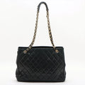 Chanel Matelasse Lambskin Timeless Shopping Tote Bag Black Gold Metal Fittings 1 Series #2523 by Bolt Boutique