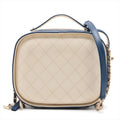 Chanel Matelasse Leather 2 Way Shoulder Bag Blue x White Gold Metal Fittings 27149464 -SKU #2347 by Bolt Boutique