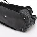Chanel Matelasse Leather &amp; Cowhide Chain Shoulder Bag Black Silver Metal Fittings 10754134-#2483 by Bolt Boutique