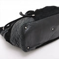 Chanel Matelasse Leather & Cowhide Chain Shoulder Bag Black Silver Metal Fittings 10754134-#2483 by Bolt Boutique