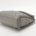 Chanel Matelasse Metallic Calfskin Quilted Medium Chain Me Hobo Dark Silver 14 Series -#2596 by Bolt Boutique
