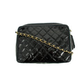 Chanel Matelasse Patent Leather Black Tassel Shoulder Bag #4750 by Bolt Boutique