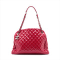 Chanel Matelasse Patent Leather Chain Tote Bag Red Silver Metal Fittings 15XXXXXX #1925 by Bolt Boutique