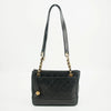 Chanel Matelasse Quilted Black Lambskin Shoulder Bag 2 Series #2625