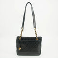 Chanel Matelasse Quilted Black Lambskin Shoulder Bag 2 Series #2625 by Bolt Boutique