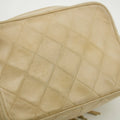 Chanel Matelasse Quilted Lambskin Beige Tassel Camera Shoulder Bag #3770 by Bolt Boutique