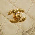 Chanel Matelasse Quilted Lambskin Beige Tassel Camera Shoulder Bag #3770 by Bolt Boutique