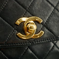 Chanel Matelasse Quilted Turnlock Lambskin Single Flap Shoulder Bag 0 Series #2718 by Bolt Boutique
