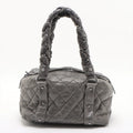 Chanel Matelasse Vintage Calfskin Hand bag Gray Silver Metal Fittings 10 Series #2605 by Bolt Boutique