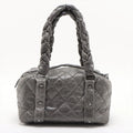 Chanel Matelasse Vintage Calfskin Hand bag Gray Silver Metal Fittings 10 Series #2605 by Bolt Boutique