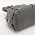 Chanel Matelasse Vintage Calfskin Hand bag Gray Silver Metal Fittings 10 Series #2605 by Bolt Boutique