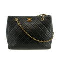 Chanel Matlasse Turnlock Coco Mark Lambskin Timless Classic Tote Bag #2679 by Bolt Boutique