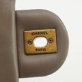Chanel Medium Dark Grey Quilted Glazing Calfskin Top Handle 23 Series - #2675 by Bolt Boutique