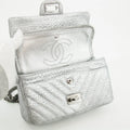 Chanel Metallic Aged Calfskin Double Flap Shoulder Bag #3639 by Bolt Boutique