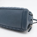 Chanel New Bubble Expandable Zip Bowling Bag Lambskin Shoulder Bag Blue Gunmetal Fittings 14 Series #2514 by Bolt Boutique