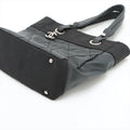 Chanel Paris Biarritz PM Coating Canvas Tote bag Black Silver Metal Fittings 12234711 #2484 by Bolt Boutique