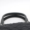 Chanel Paris New York Line Nylon &amp; Leather Tote Bag Black Silver Metal Fittings 10 Series #2881 by Bolt Boutique