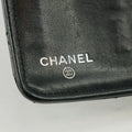 Chanel Patent Leather Black Matelasse Quilted Long Bifold Wallet #3735 by Bolt Boutique