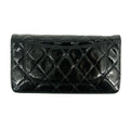 Chanel Patent Leather Black Matelasse Quilted Long Bifold Wallet #3735 by Bolt Boutique