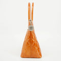 Chanel Patent Leather Orange Medallion Reprint Tote Bag 6 Series #2816 by Bolt Boutique