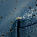 Chanel Perforated Caviar Skin Leather Tote Bag Blue 23 Series #2626 by Bolt Boutique