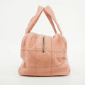 Chanel Pink Coco Mark Chocolate Bar Caviar Skin Tote Bag #2944 by Bolt Boutique